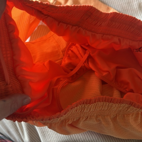 Nike dri fit shorts. Running. Orange. Large - Picture 4 of 6